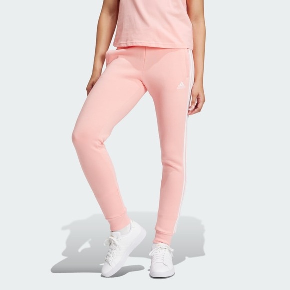 Adidas Essentials 3-Stripes Fleece Pants - Picture 1 of 10